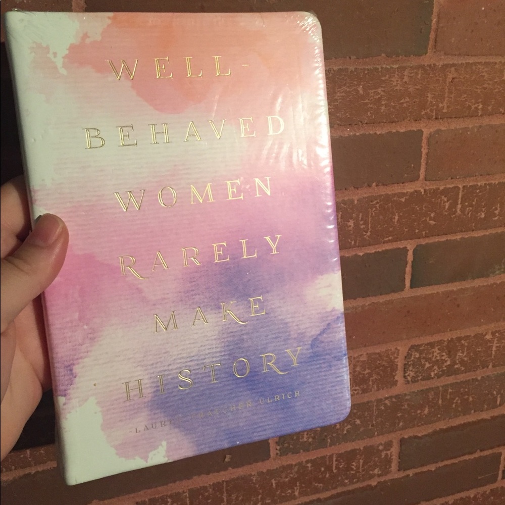 Shrink Wrapped Lined Journal w/ Feminist Quote NEW